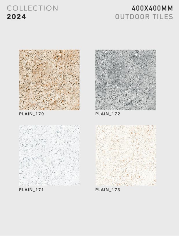 Plain 400x400mm outdoor tile