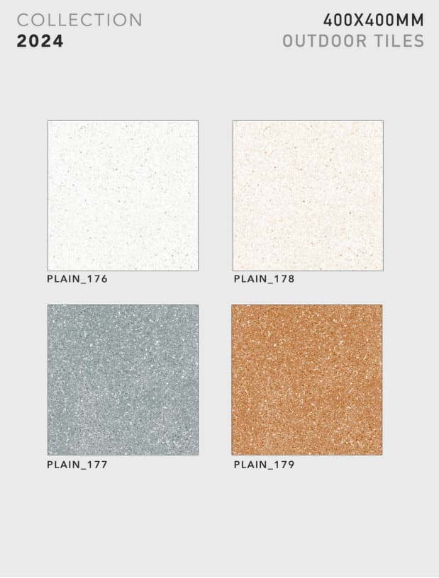 Plain 400x400mm outdoor tile