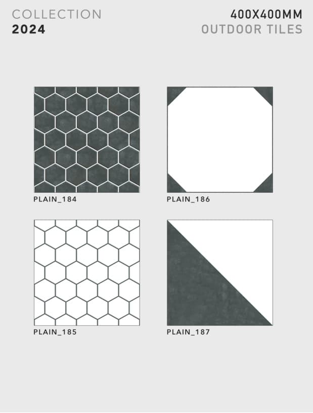 Plain 400x400mm outdoor tile