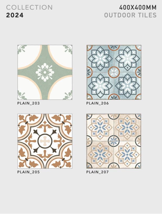 Plain 400x400mm outdoor tile
