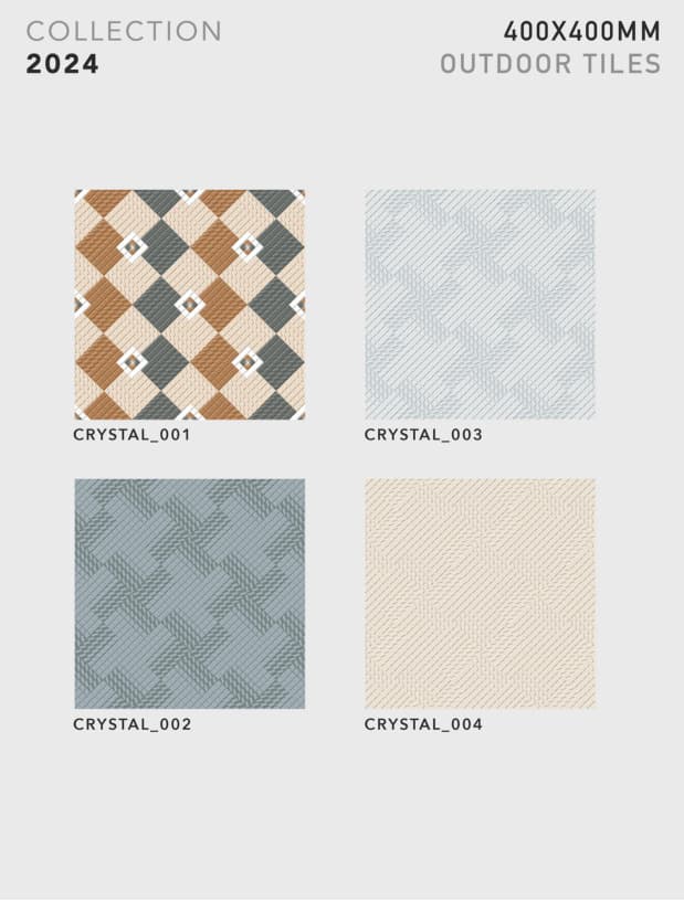 Crystal 400x400mm outdoor tile