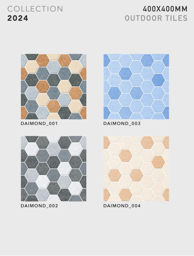 Diamond 400x400mm outdoor tile