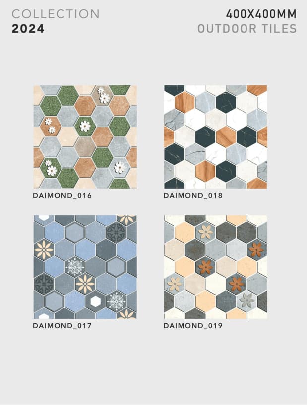 Diamond 400x400mm outdoor tile