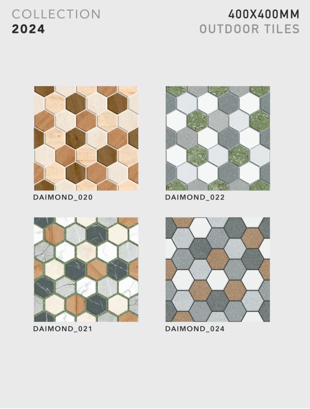 Diamond 400x400mm outdoor tile