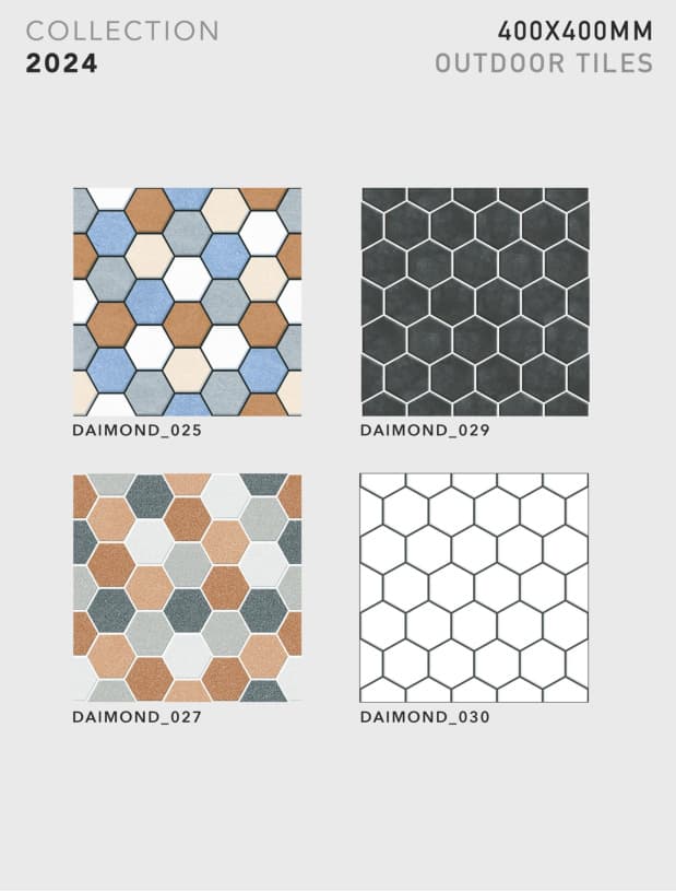 Diamond 400x400mm outdoor tile