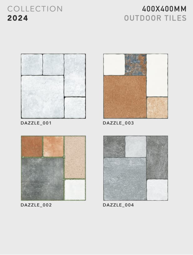 Dazzle 400x400mm outdoor tile