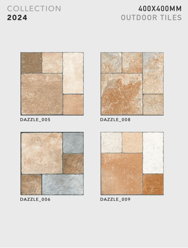 Dazzle 400x400mm outdoor tile