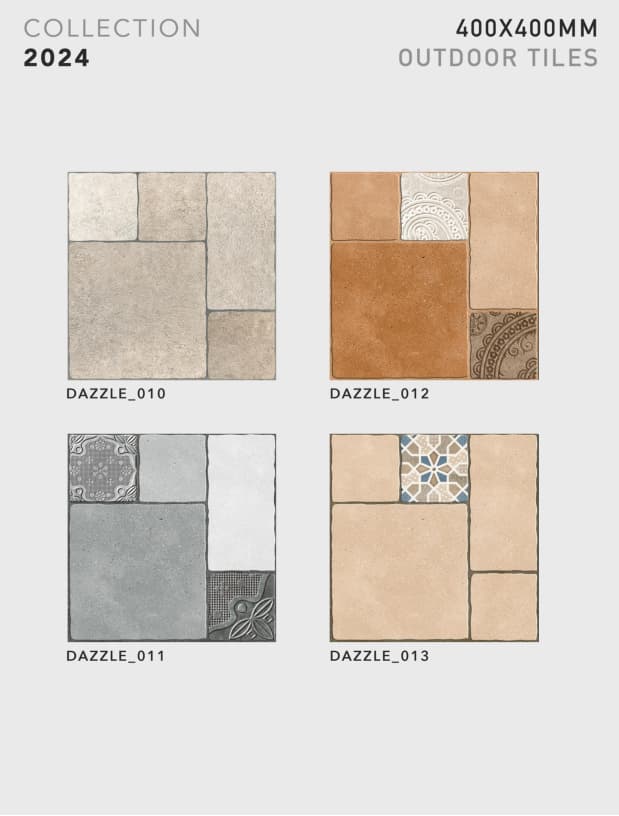 Dazzle 400x400mm outdoor tile