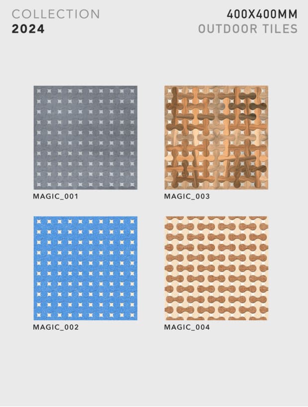 Magic 400x400mm outdoor tile