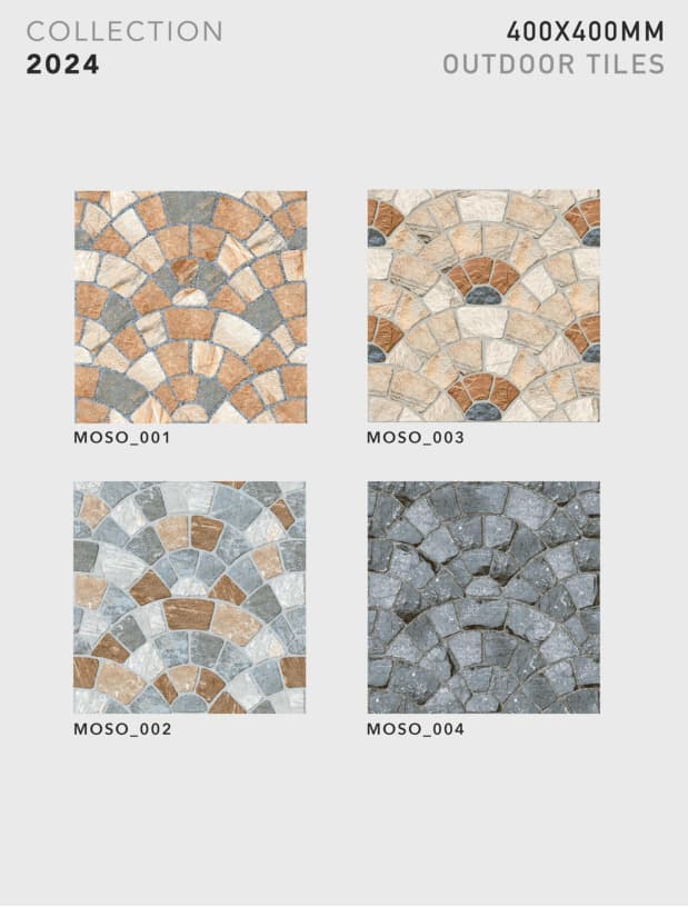 Moso 400x400mm outdoor tile