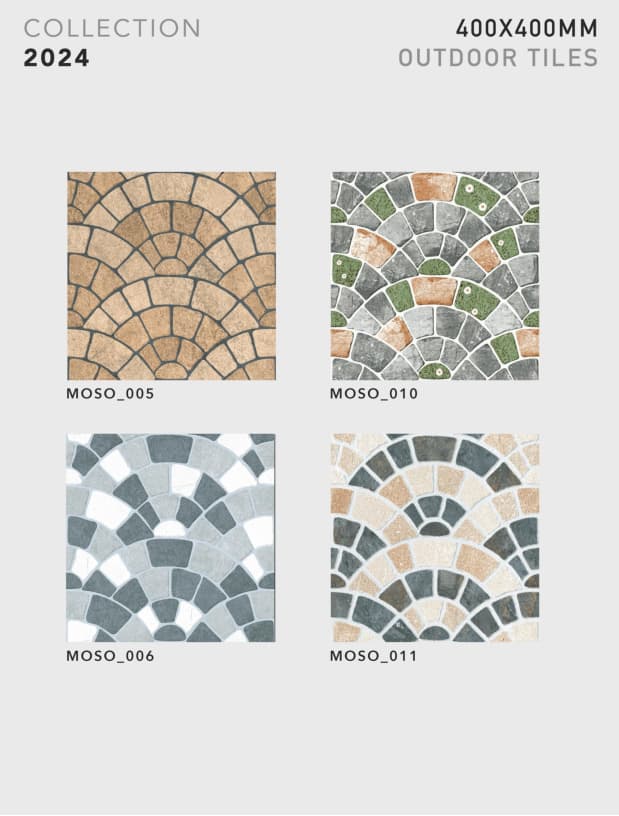 Moso 400x400mm outdoor tile