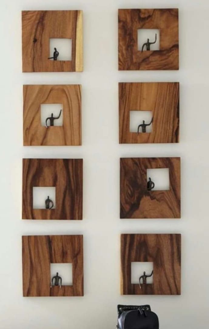 Wood Square Wall Art wall art