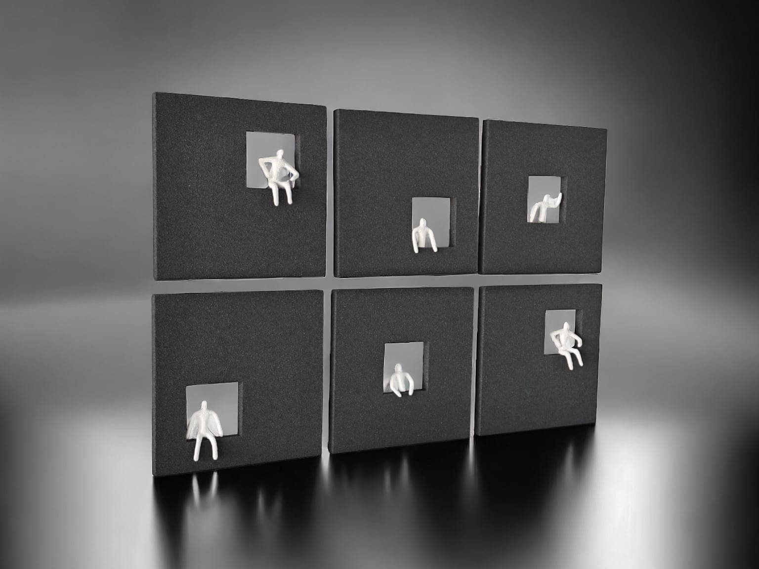 Grey Square Wall Art wall art