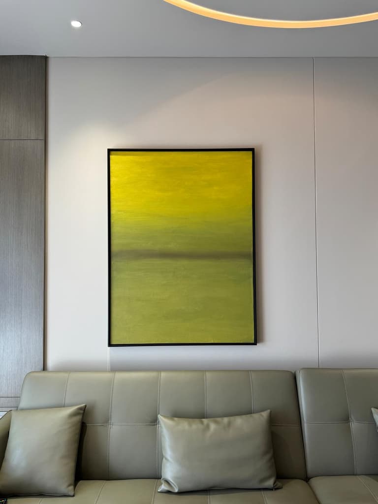 Green Horizon Wall Art wall art