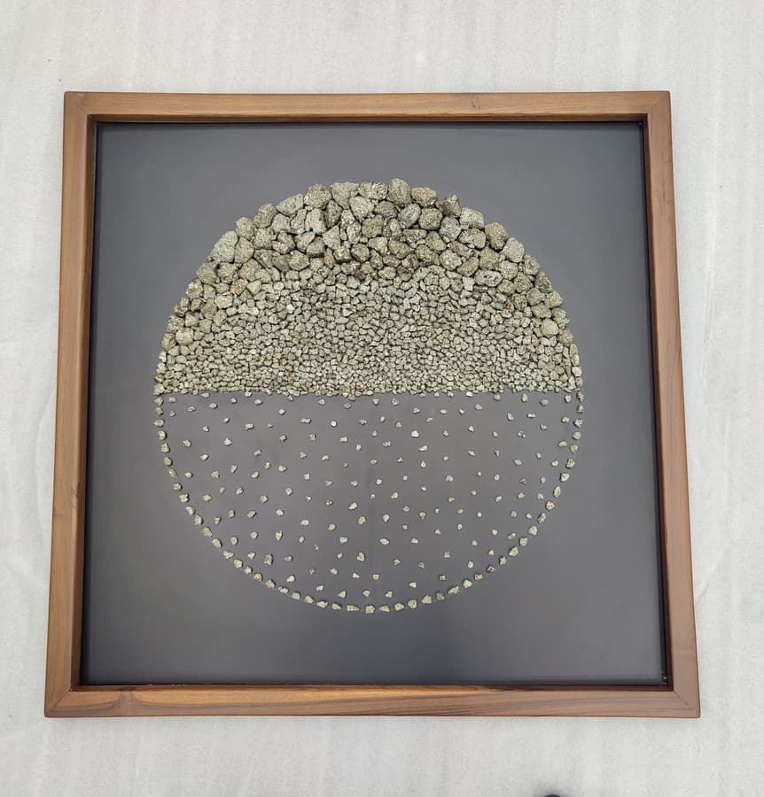 Pyrite-Half Round Wall Art wall art